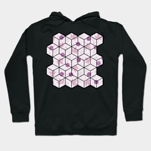 Delicate Leaves Pattern Pink Lilac Hoodie